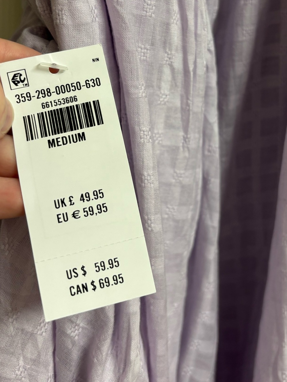 NWT Hollister Lilac Maxi Dress with Side Slit - Picture 3 of 7